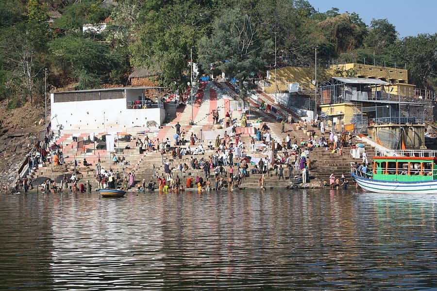 Srisailam Patalganga Ghat on the Krishna river